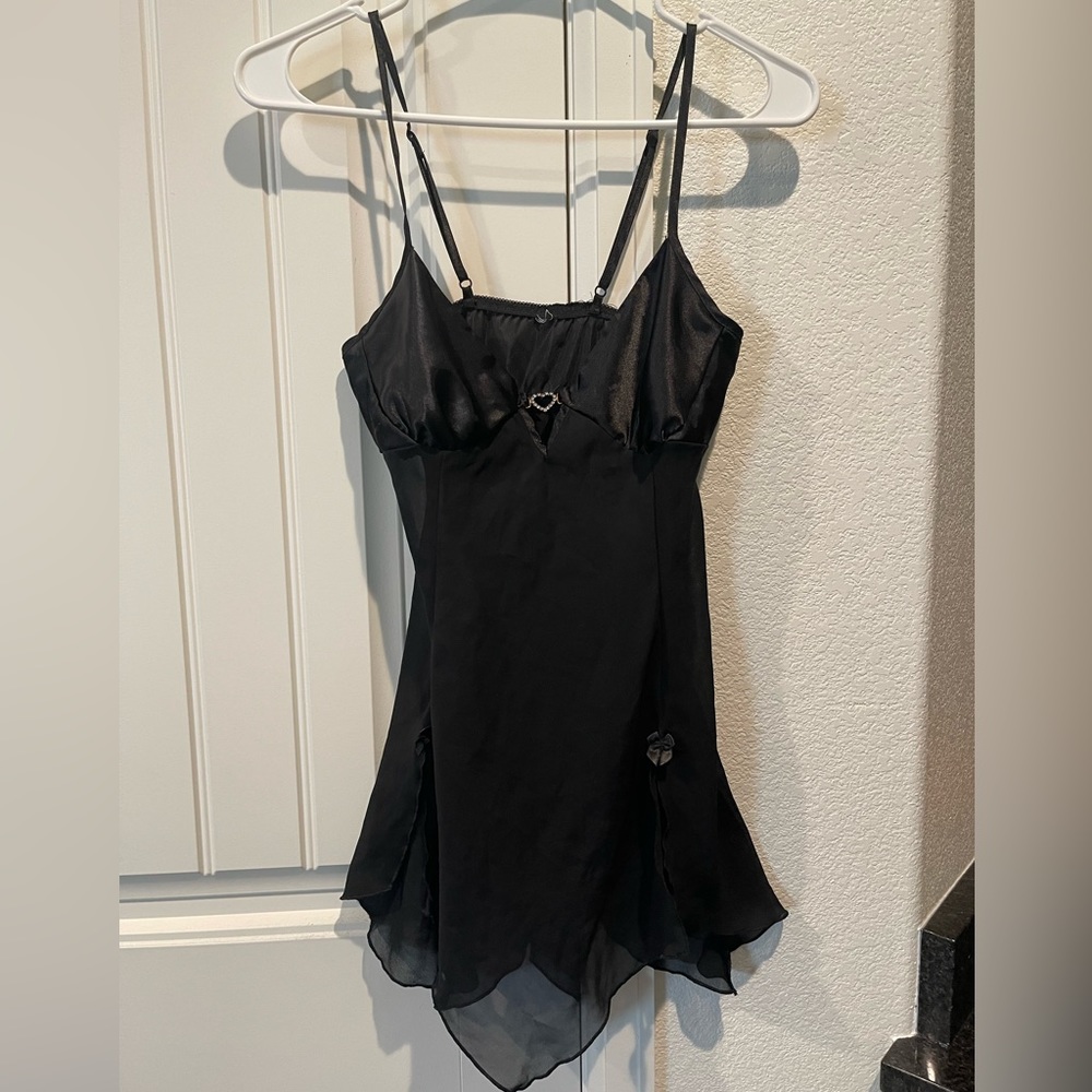 Susan Lucci Chemise Lingerie, Black, Size XS